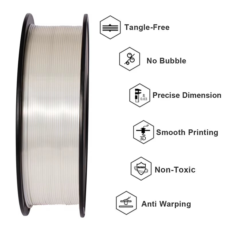 3D Silk PLA Filament 1Kg1.75Mm Spool Wire for 3D Printer Material,Safety, Vacuum Packaging, Special Color, Bubble Free