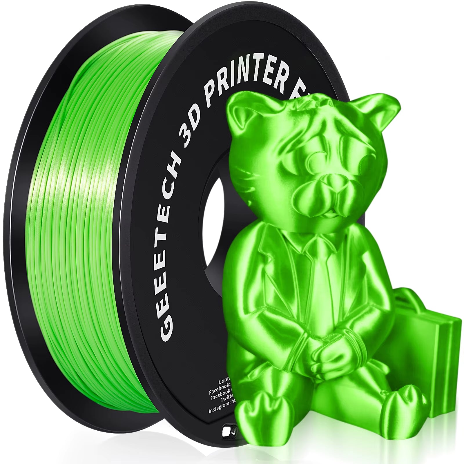 3D Silk PLA Filament 1Kg1.75Mm Spool Wire for 3D Printer Material,Safety, Vacuum Packaging, Special Color, Bubble Free